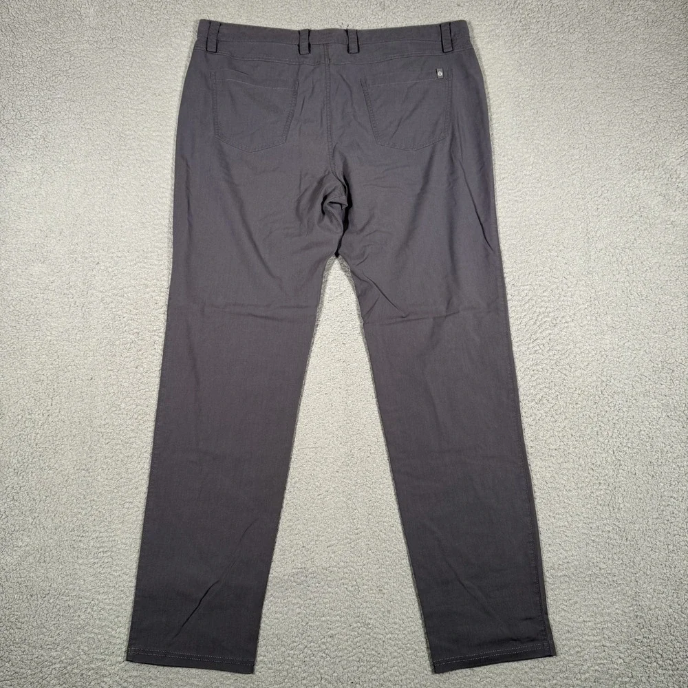 Tasc Pants Mens 38x32 Gray Slim Straight‎ Bamboo Viscose 5 Pocket Chino Preppy